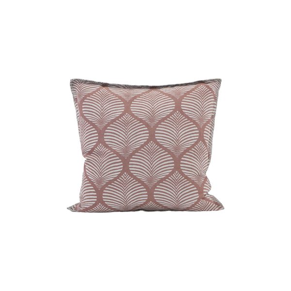 "This fine linen pillowcase from House Doctor is the perfect addition to the sofa in the living room or for the bed. ""It is called Paper and comes in a light plum/brown colour with a white leaf pattern that will provide the home décor with