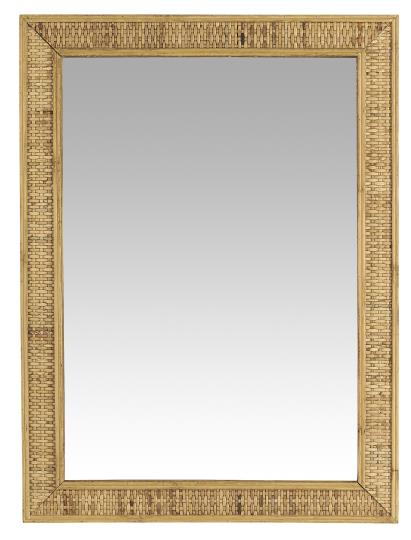 Ib Laursen Vægspejl m/bambusflet