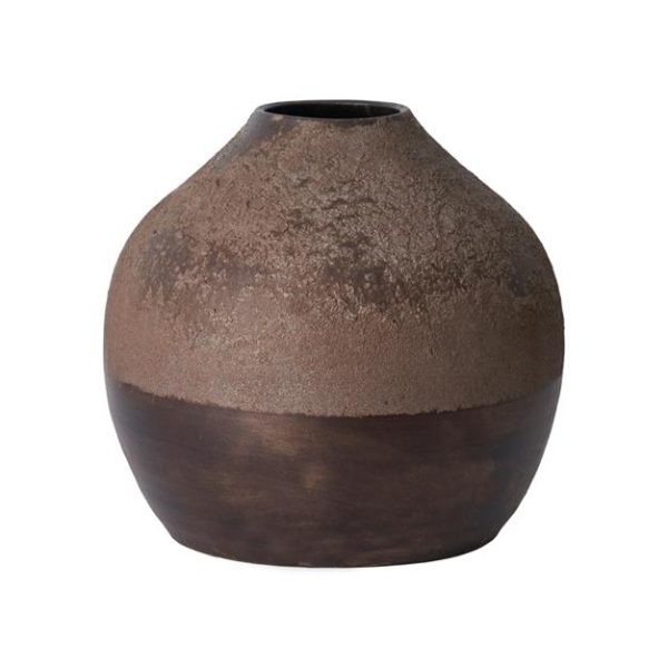 Vitor keramikvase antik-brun stor