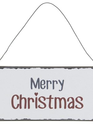 Metalskilt Merry Christmas