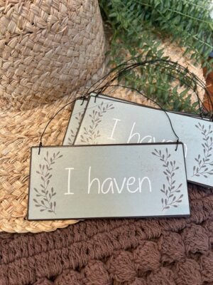 Ib Laursen metalskilt I haven