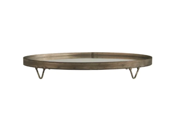 Ib Laursen bakke oval m/spejlbund metal - Billede 3