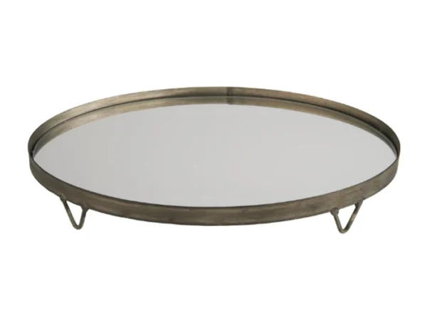 Ib Laursen bakke oval m/spejlbund metal - Billede 2