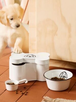 Ib Laursen Dåse m/hundemotiv og målebæger