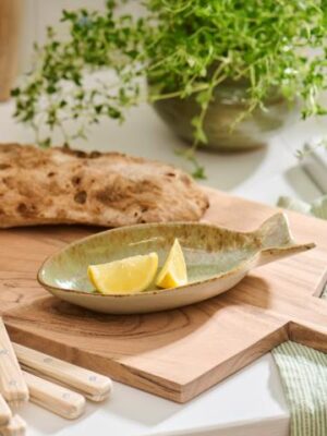 Ib Laursen Skål OceanGreen fiskeformet 21cm