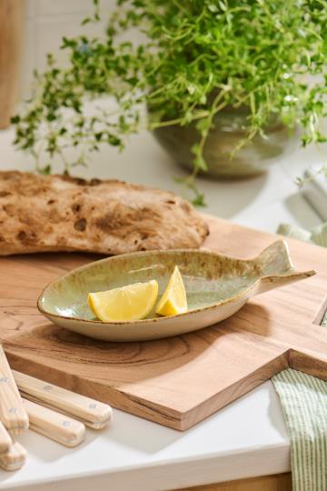 Ib Laursen Skål OceanGreen fiskeformet 21cm