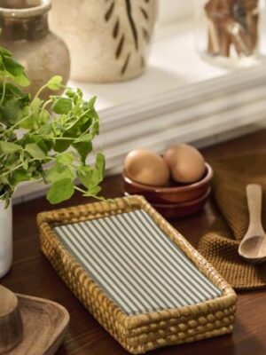 Ib Laursen Serviet 10x20cm m/grønne striber