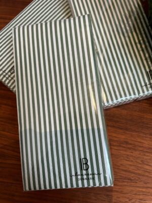 Ib Laursen Serviet 10x20cm m/grønne striber