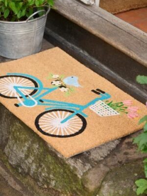 Ib Laursen dørmåtte m/cykel kokos/pvc