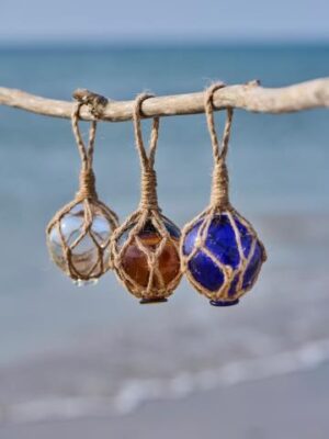 Ib Laursen Glaskugle m/reb omkring 5cm