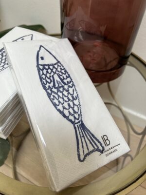 Ib Laursen Serviet m/fisk 16 stk/pk