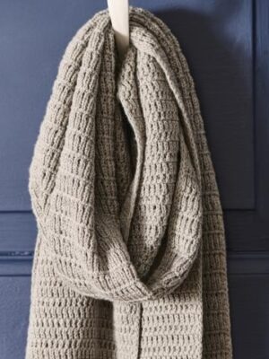 Ib Laursen Tørklæde grå strikket